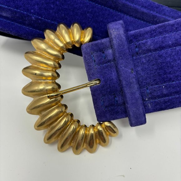 vintage carlisle suede leather belt